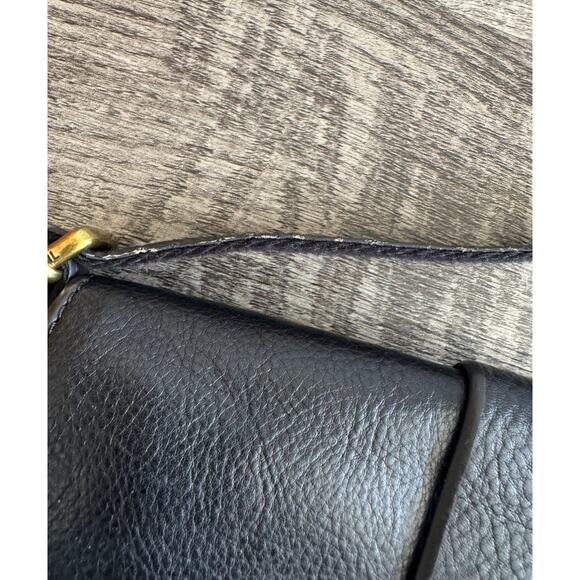 Fossil Kinley Crossbody Black White Houndstooth Checkered Front Flap 9” Small - Picture 4 of 16